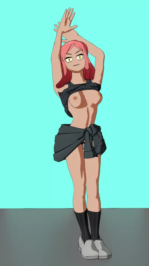 Hatsume Mei stretching (OC)