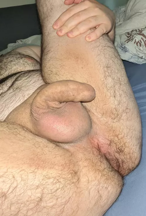 I'm waiting for someone big and hairy 😍🥵