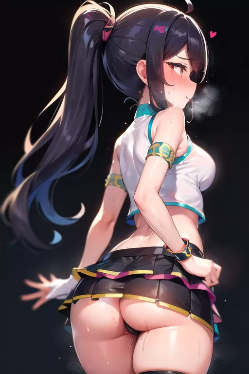 nervous idol shows off