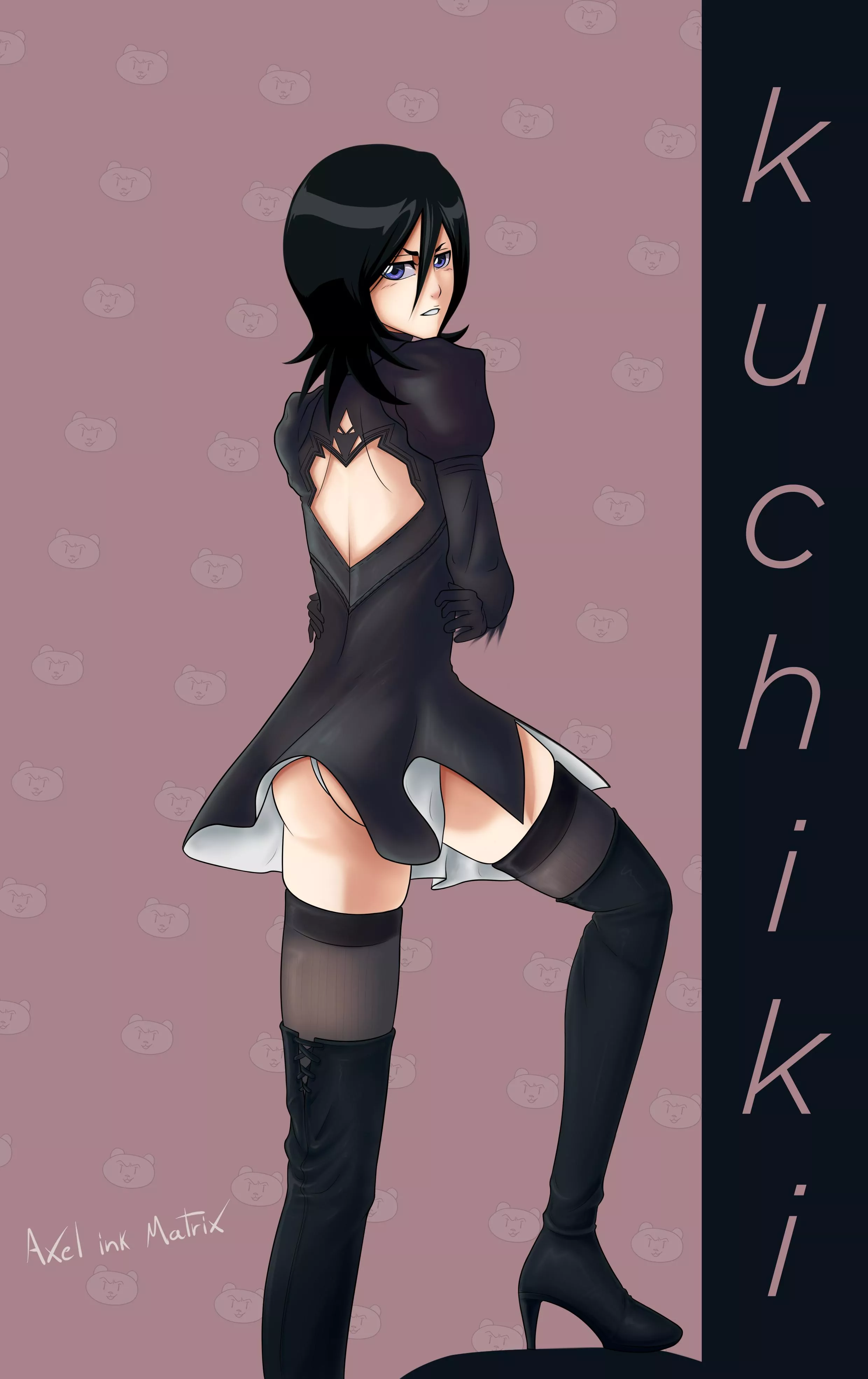 Rukia in 2B's outfit (By me)