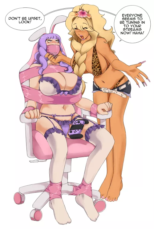 Showed off to her stream (@dvcttape)