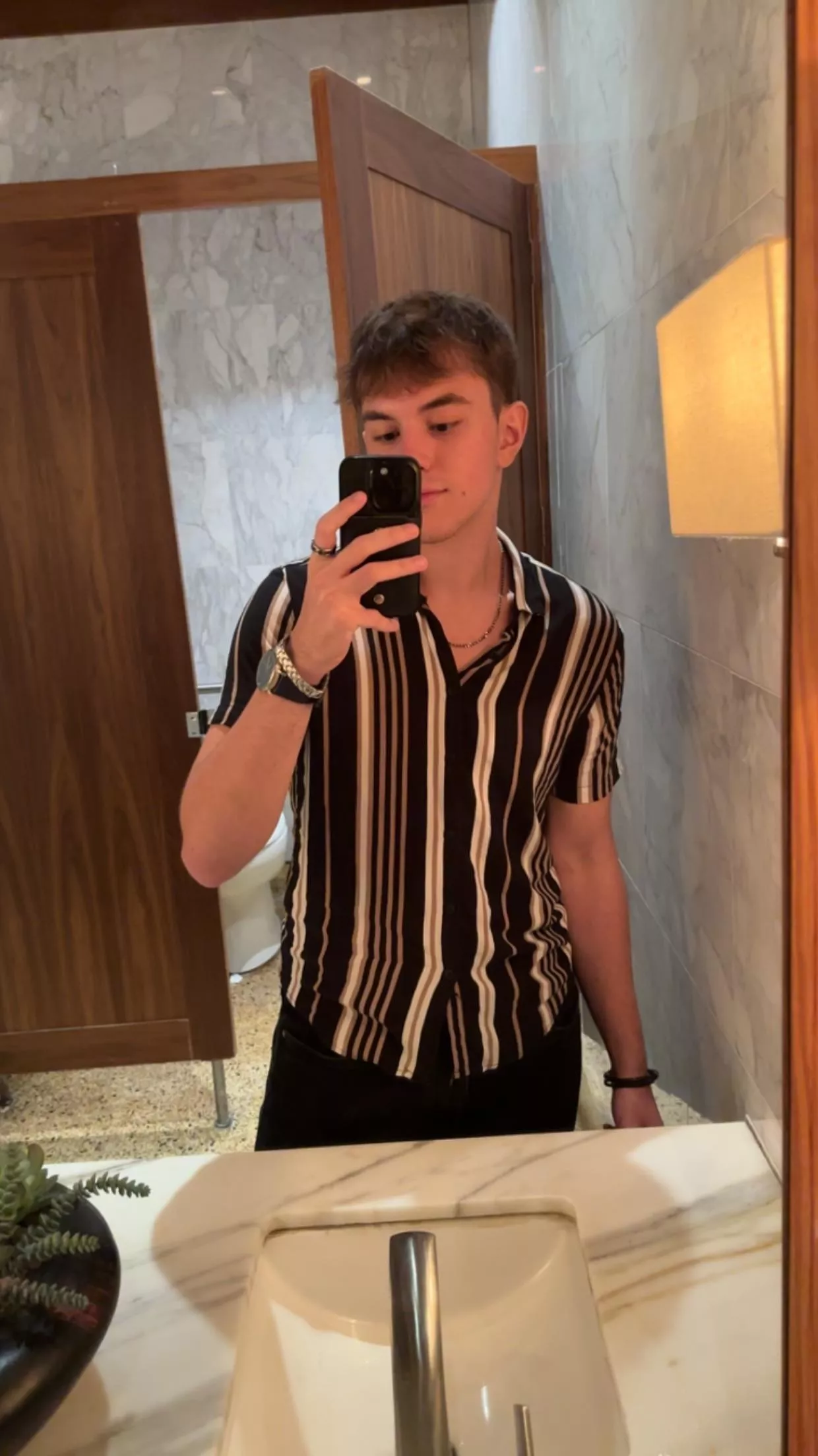 [20] is it really a dinner social if you don’t take a pic in the bathroom? 😂