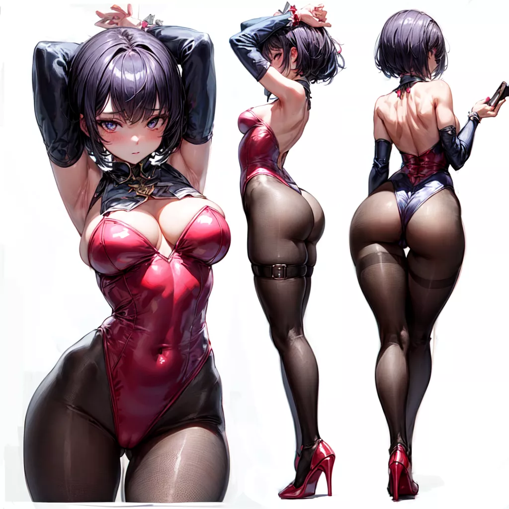 Cute girl cosplaying (Made with Pixai.art)