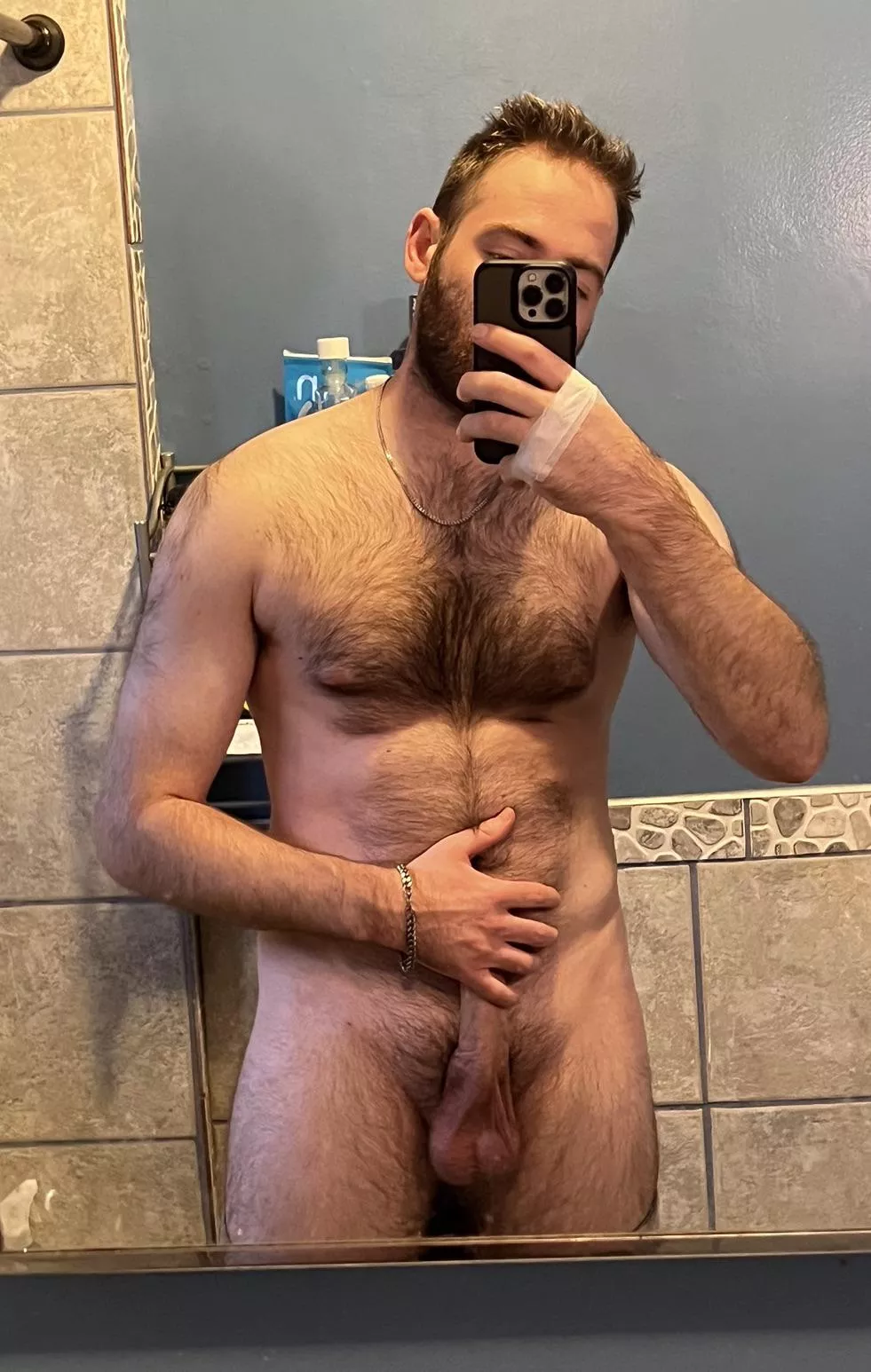 hairy chest, smooth balls
