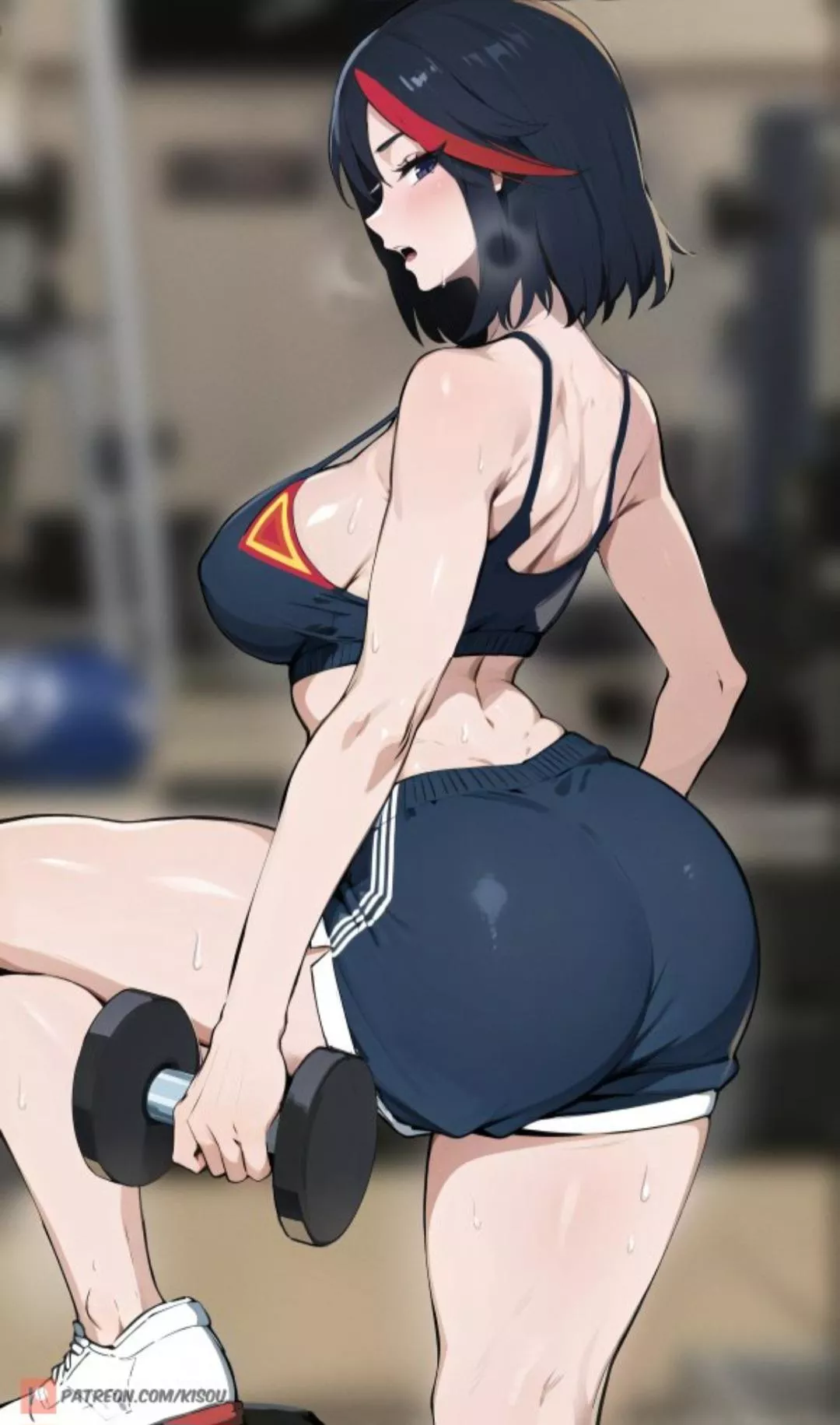 Ryuko at the gym