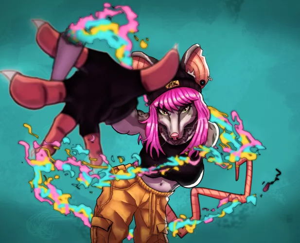 She is offering you something suspicious, do you accept it?🚬 (art by me)