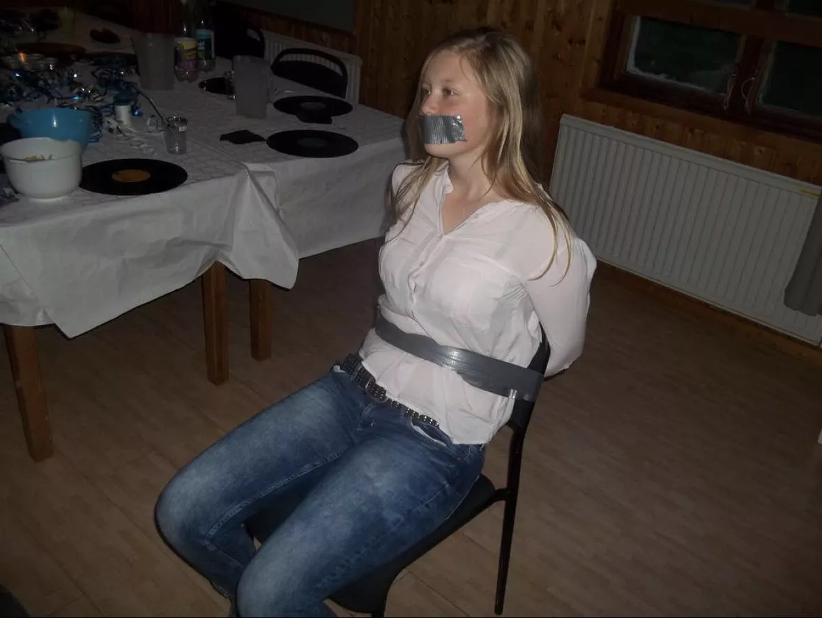 Tape gagged