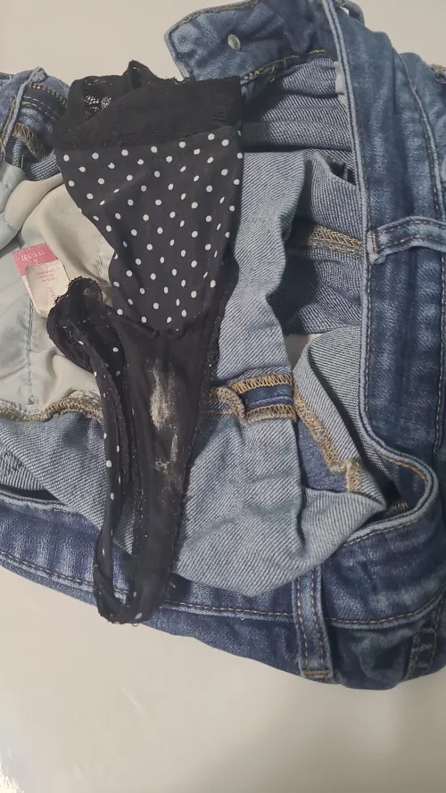 Wife's panties after work