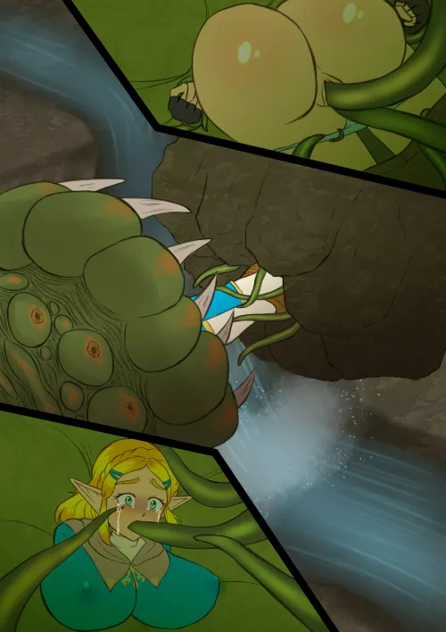 Zelda attacked by like likes (marinesunspice)