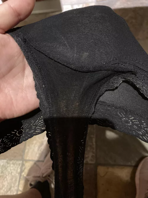 Even with black you can see the stain