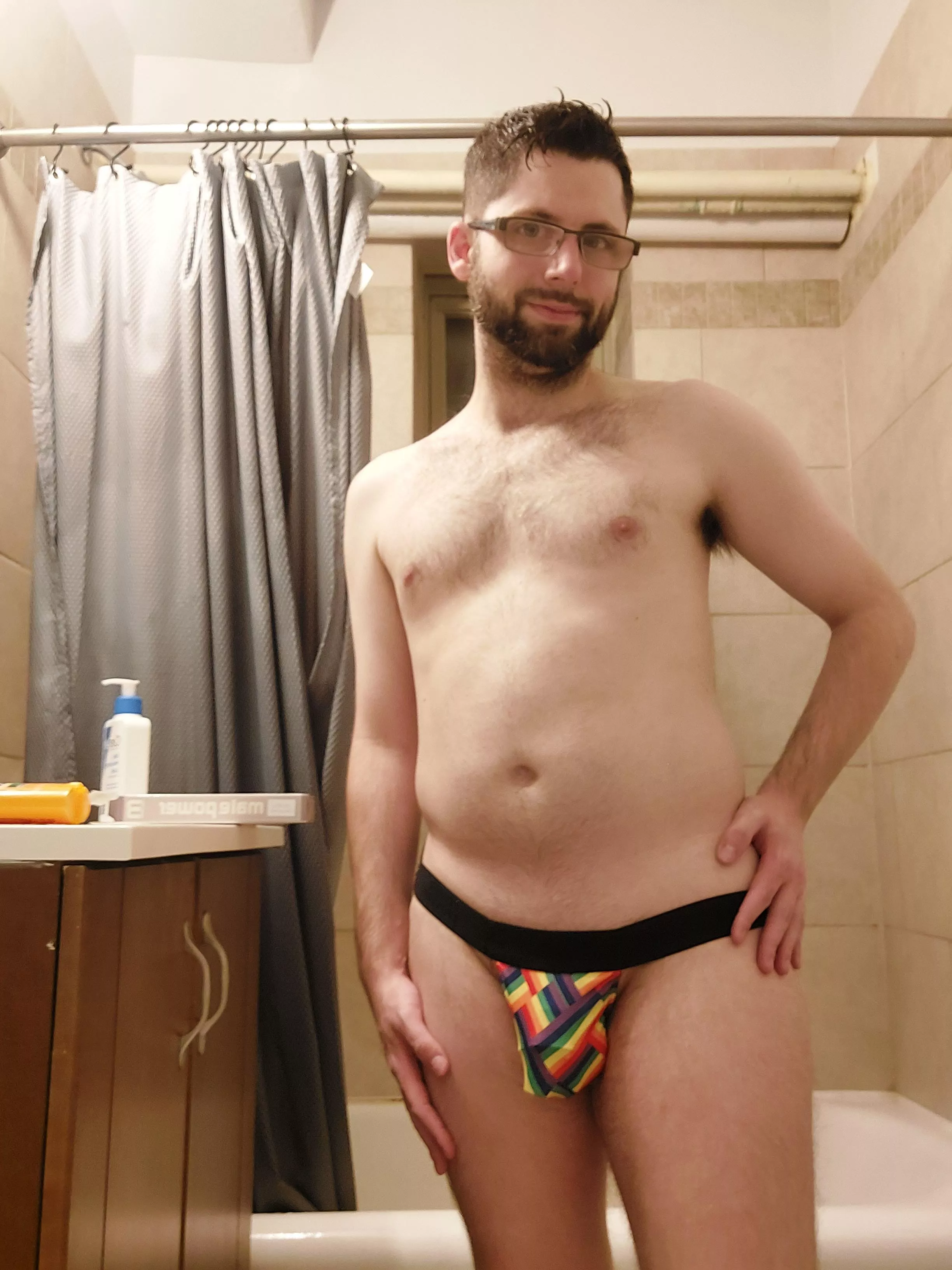 First Jock! A Little Nervous Wearing It Though, but I Feel Sexy!