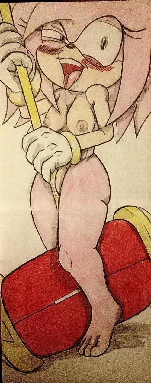 [FOR HIRE] (my price isn’t set and is negotiable) I am currently taking commissions for some NSFW Sonic Art. I can do a singular character or a scenario with multiple. Here’s one of my pieces for Amy.