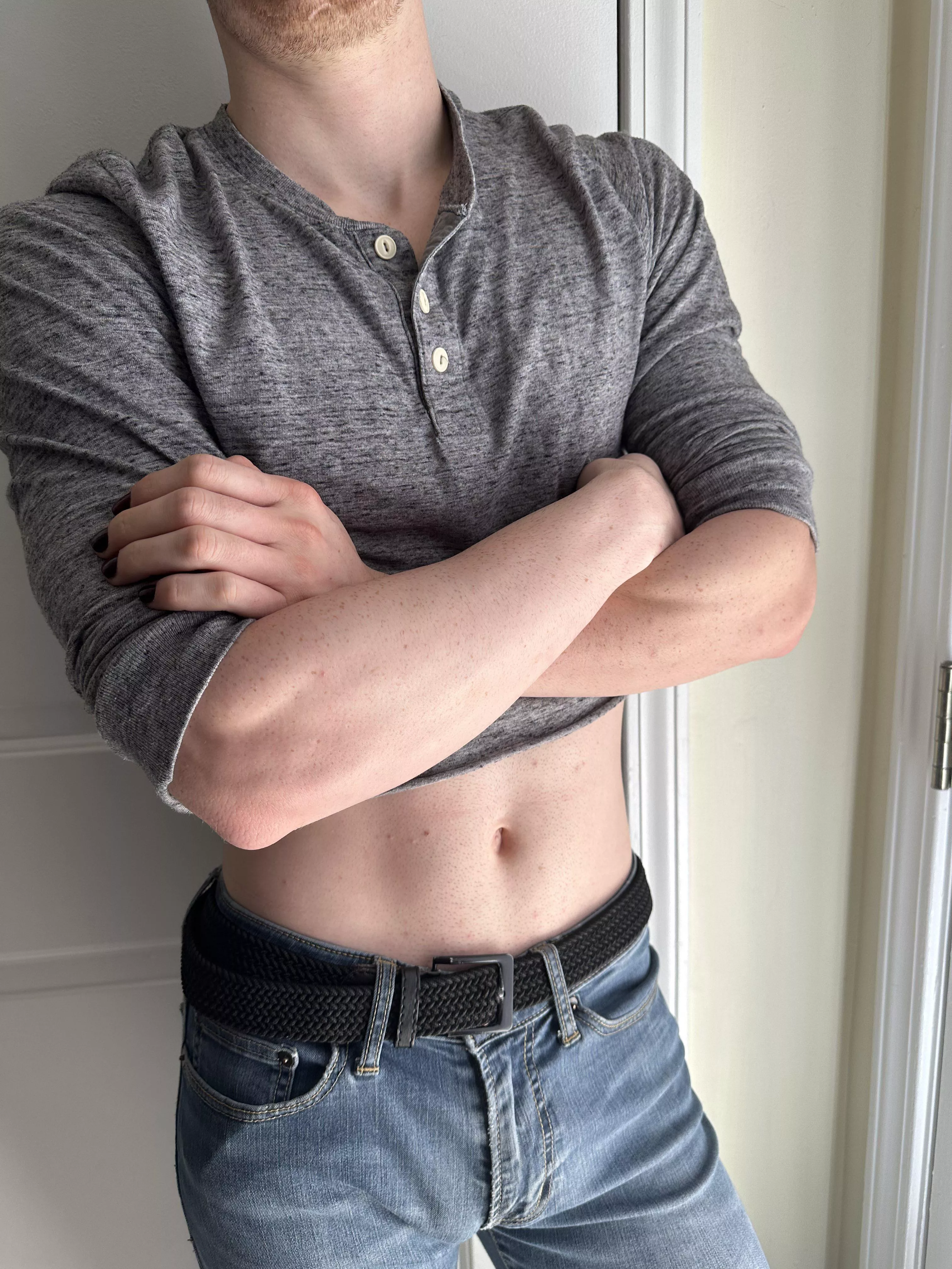 good morning w/crop top