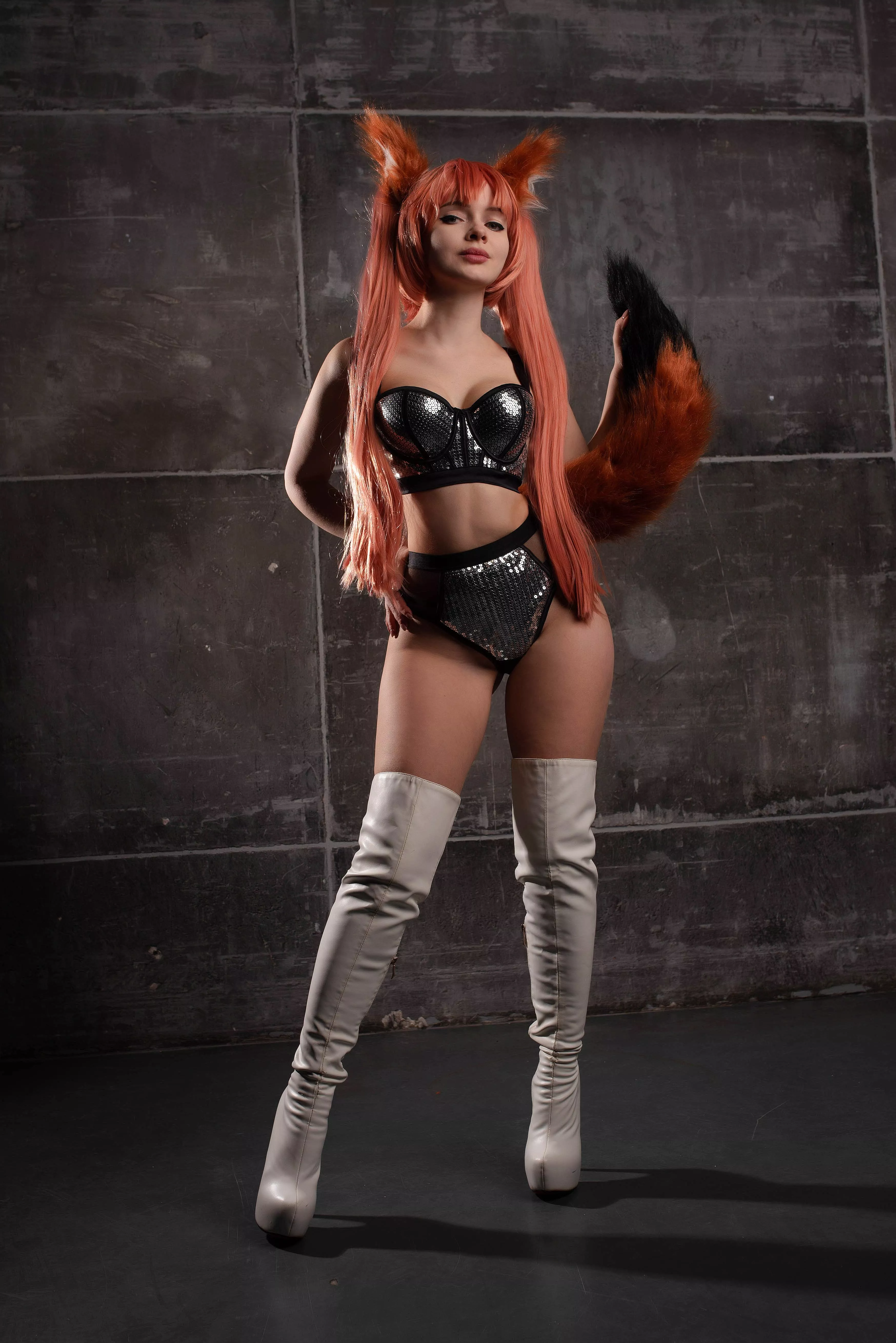 Tamamo racer cosplay by Evenink