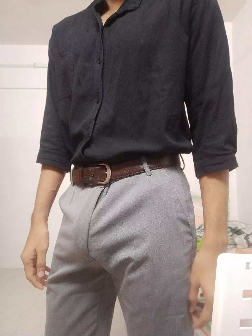 This is why i should stop buying light colored pants for work. Cant imagine how terrible is gonna look when i actually get hard