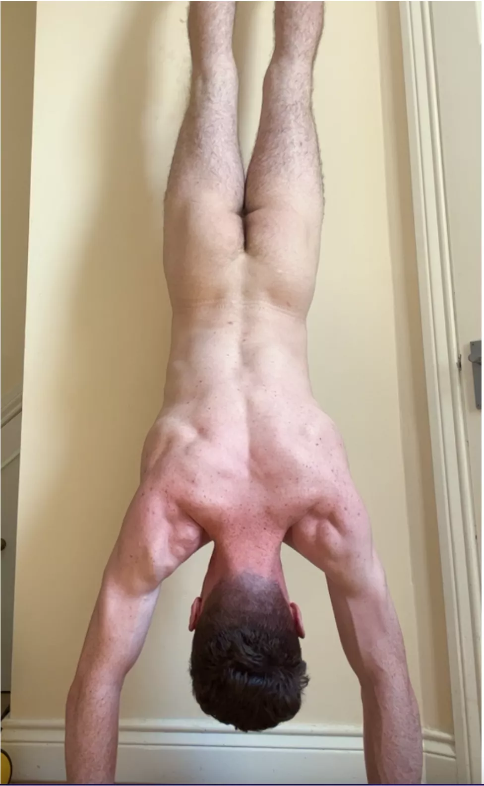 Admittedly a cheats handstand but still an interesting pose I hope