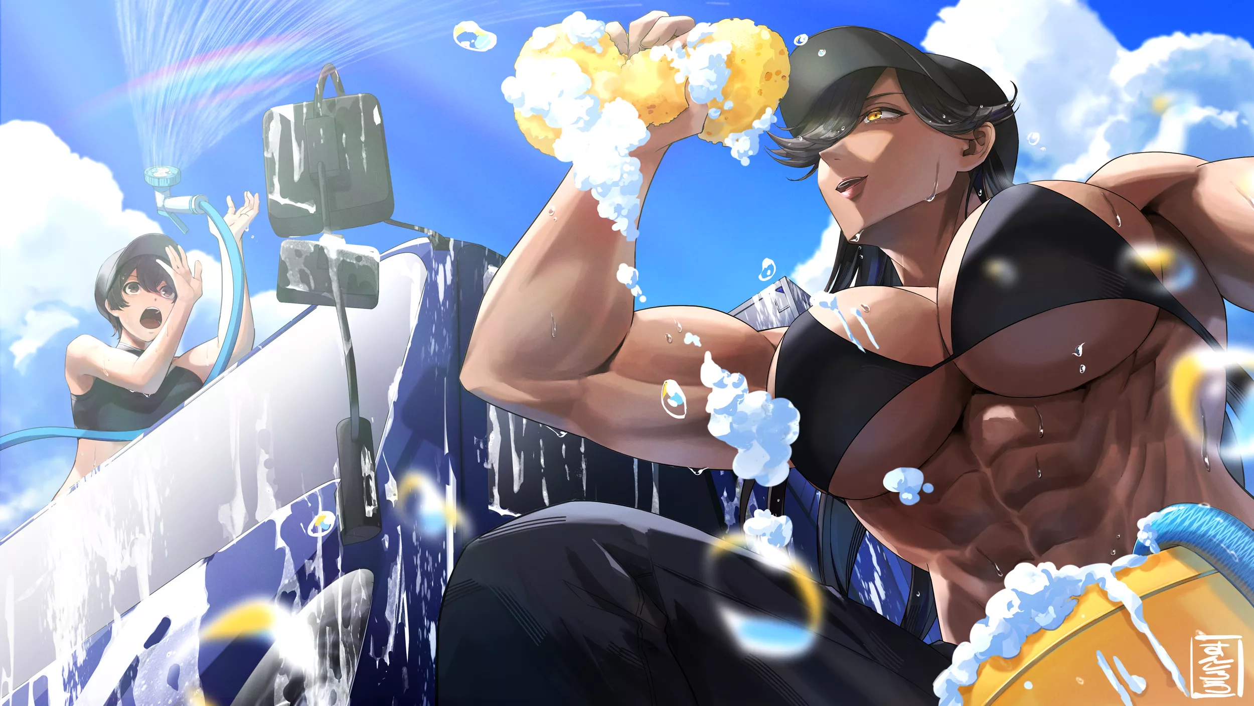 At the car wash [Artist: sunsisunsun]