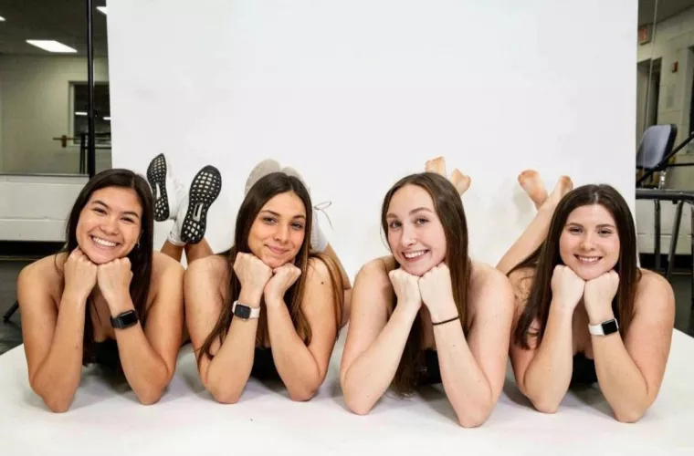 Four sexy young college friends/athletes💯🔥👍