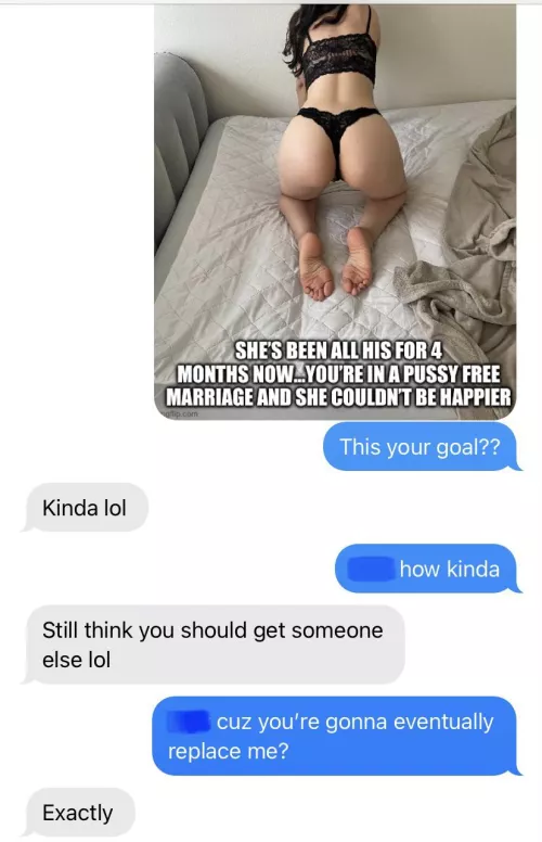 She only wants to be his