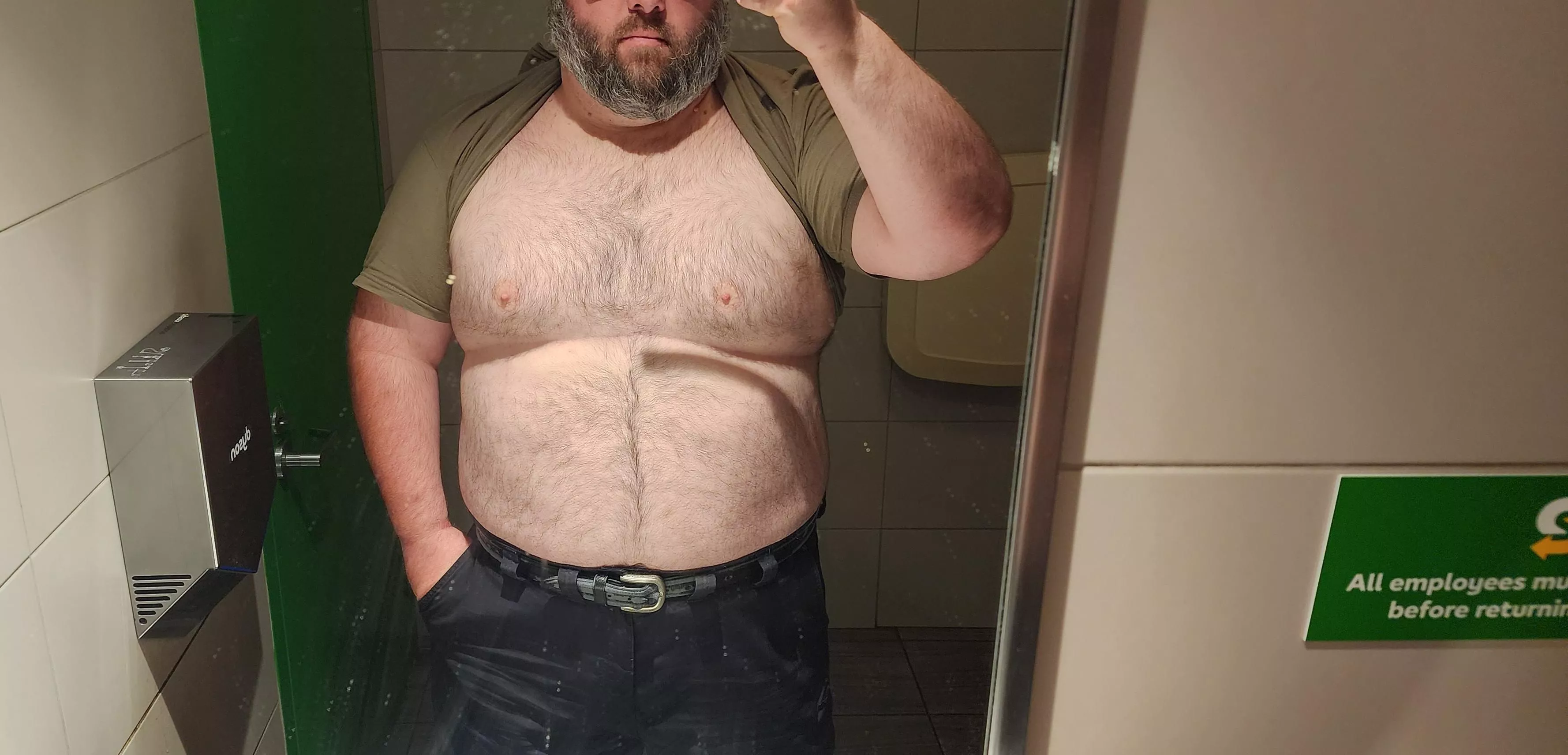 The things you find in a Subway bathroom.