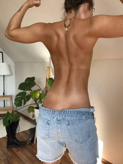 Would you like to feel my trapezius muscle?