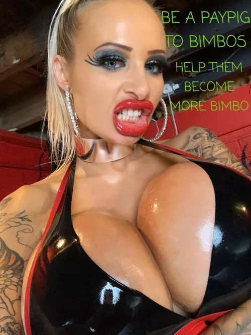 Bimbo's are God's gift to horny MF'ers! Never enough! Pump for Porn Doll PLEASURE!