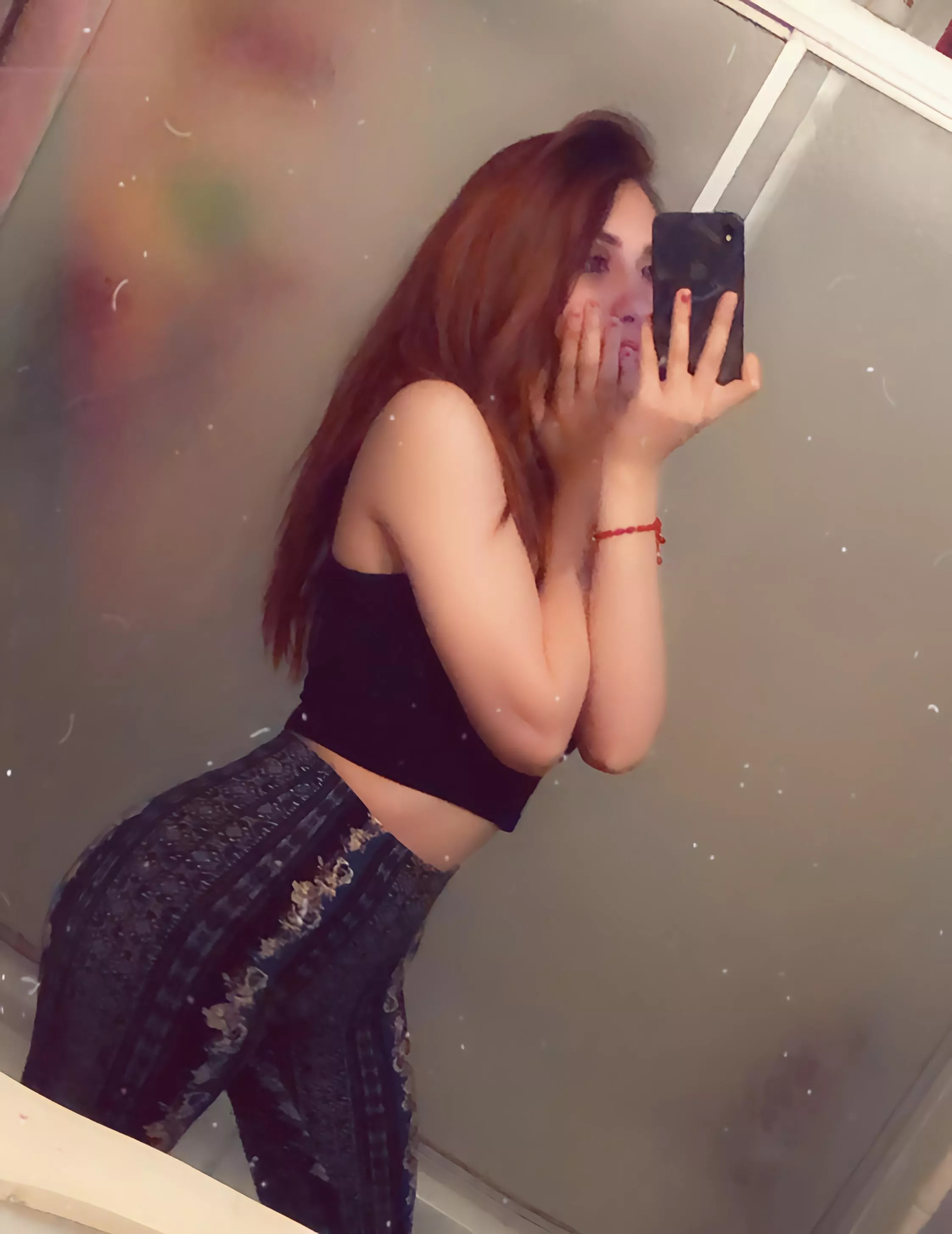 Crop top and forbidden pants lol