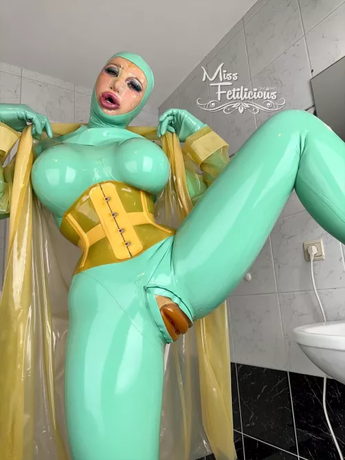 Double layered + rubber pussy. Ready for some play time 😛