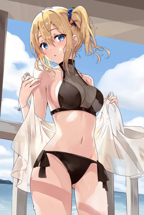 Hayasaka at the beach