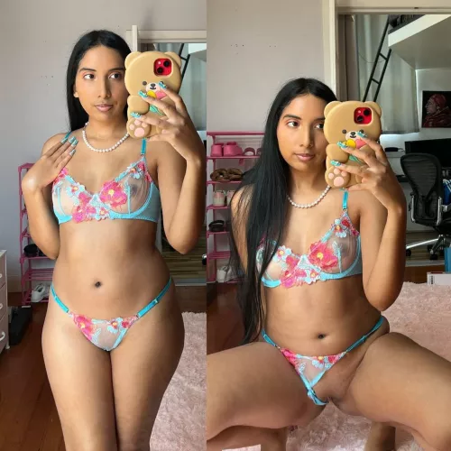 I'm going to sit on you, putting my panties aside