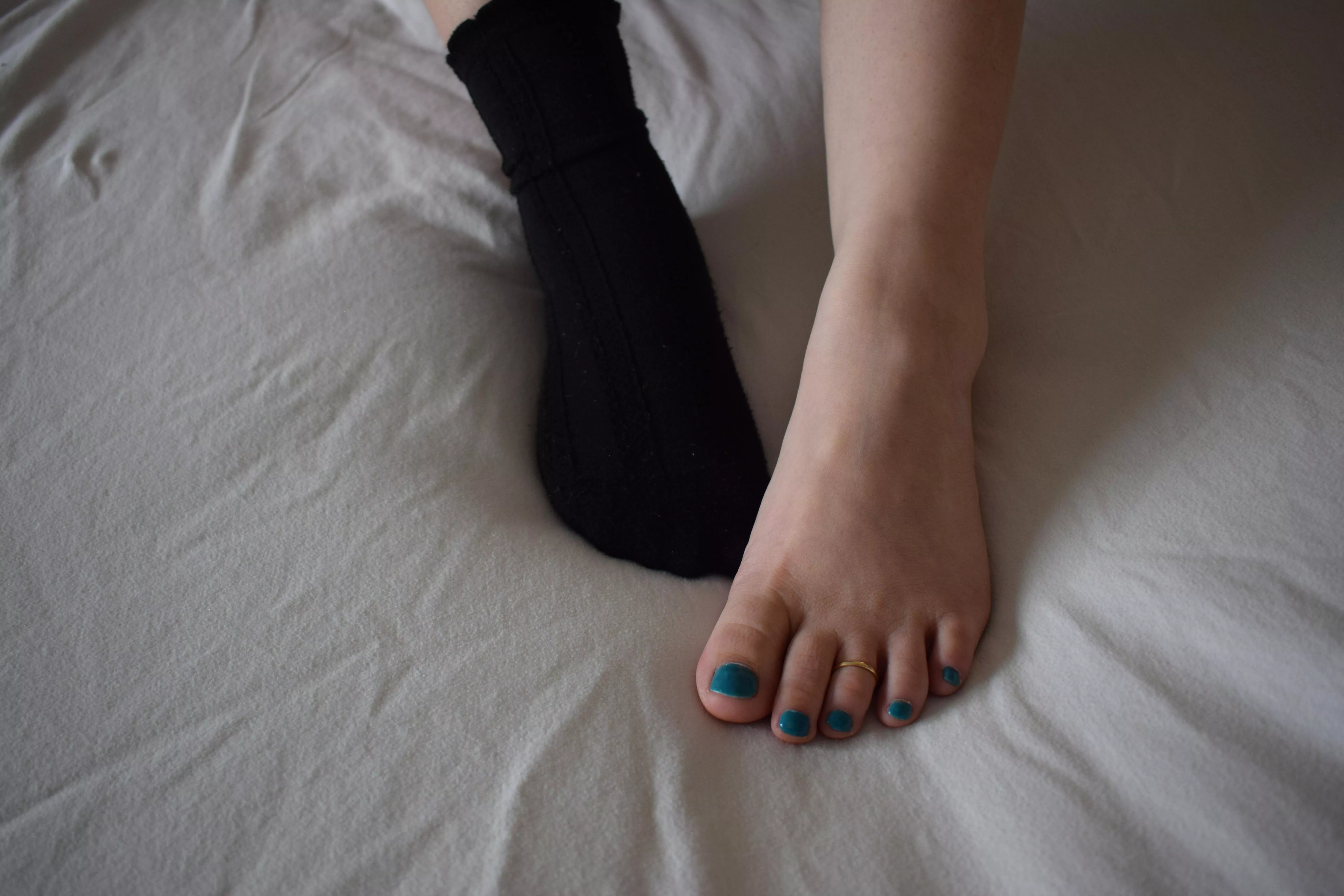 My ex would put his cock in my socks and cum in them that way, I still think that's so hot.