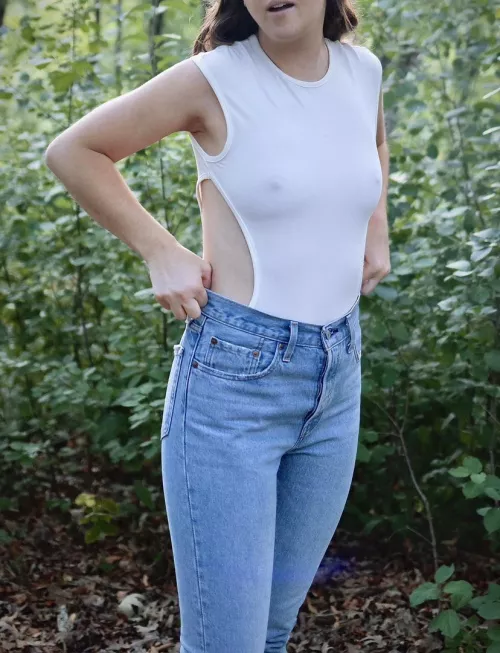 taking my lil boobies out for a walk