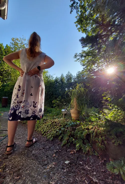 Went outside to enjoy these last days of summer.