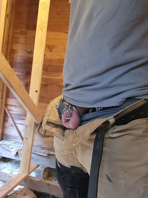 When My Queen Asks for a Chastity Check at work, I don't hesitate