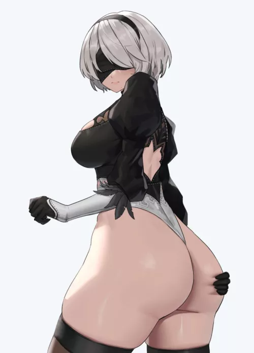 Yorha 2B Showing Her Ass