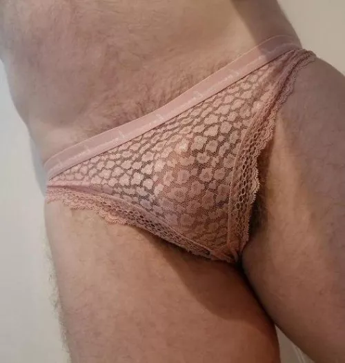 Do you like the feel of lace over your cock? It's the best x