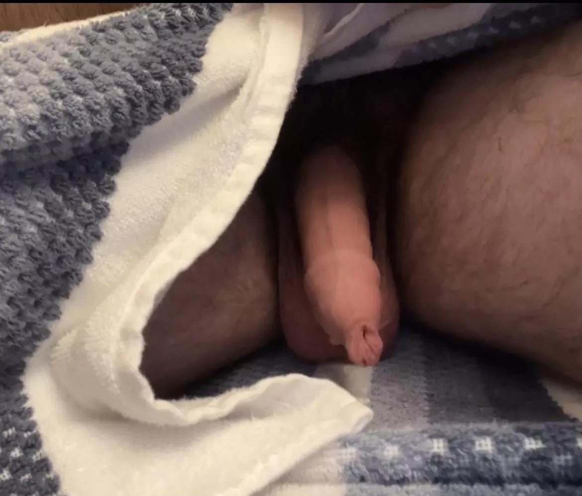 Fresh out of the shower, but maybe we should go back