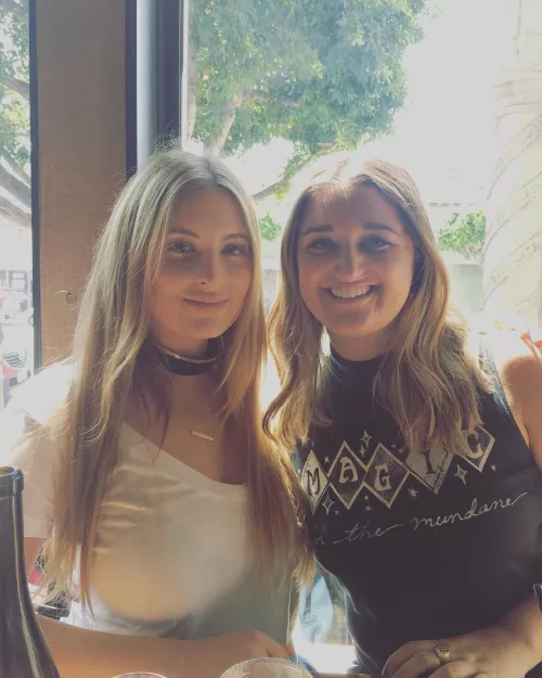 Greek goddess on left