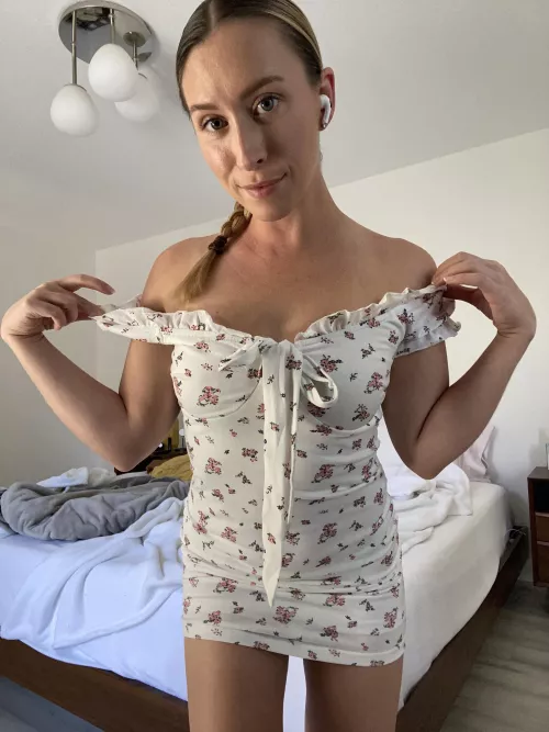 I love little floral designs on sundresses