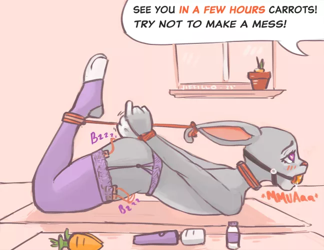Judy getting some much needed stress relief (Jiffillo)