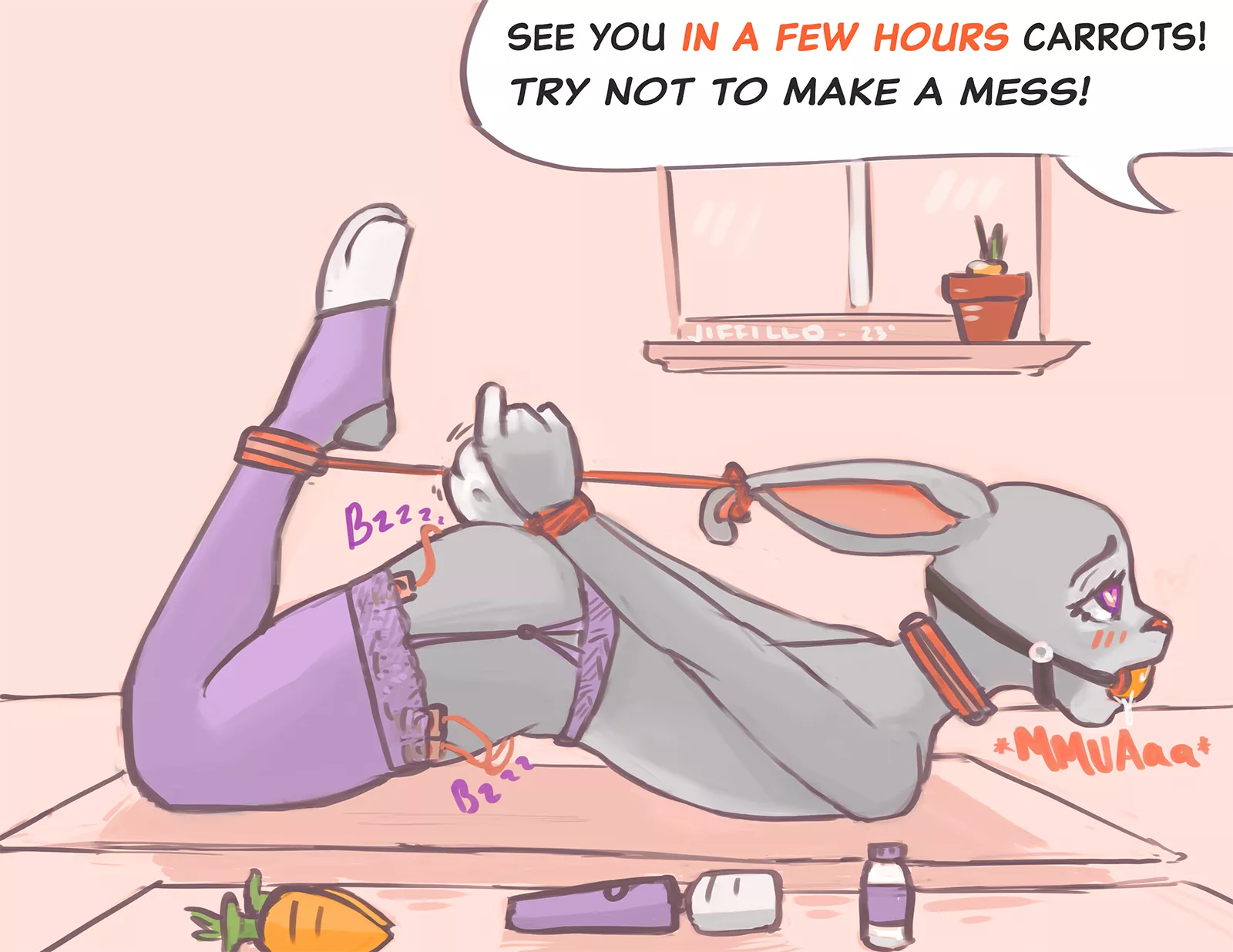 Judy getting some much needed stress relief (Jiffillo)