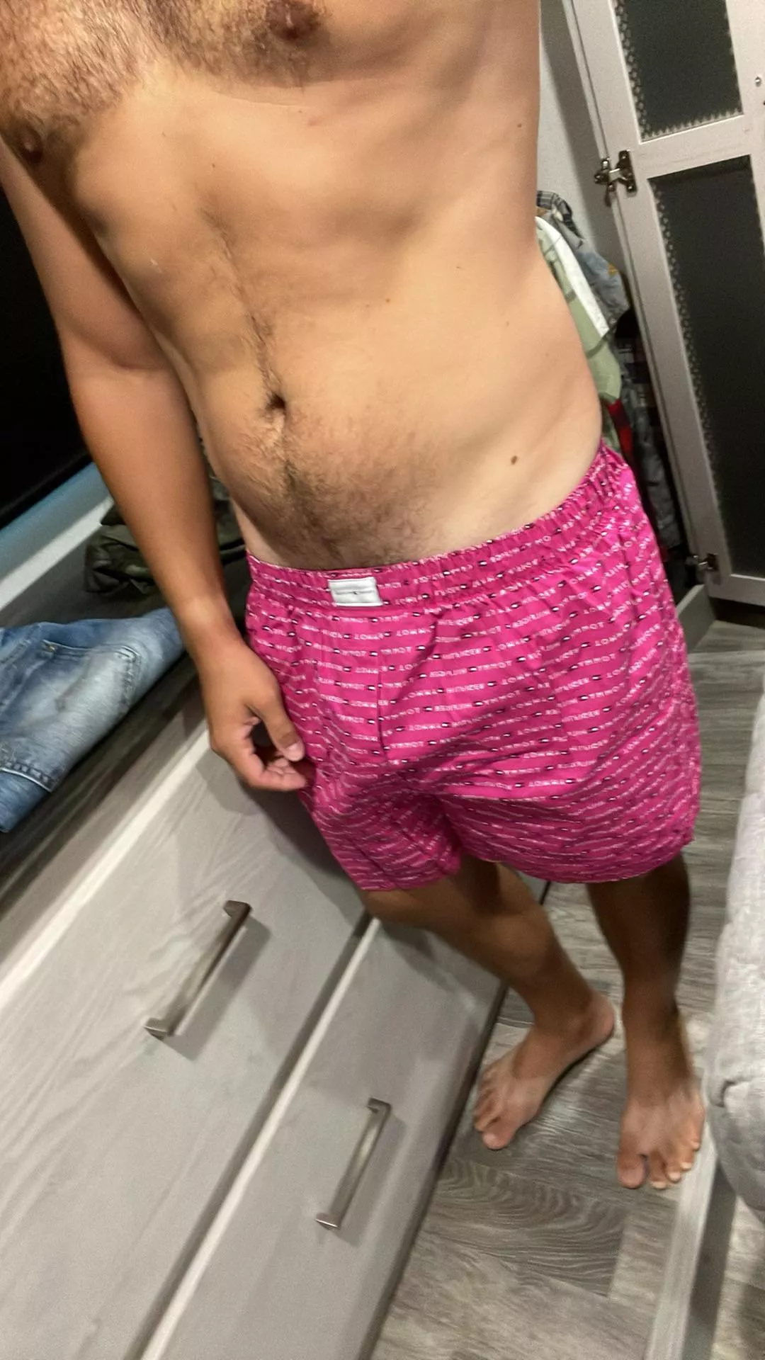 Just recently got into wearing boxers more frequently. Loving the free ball feel.