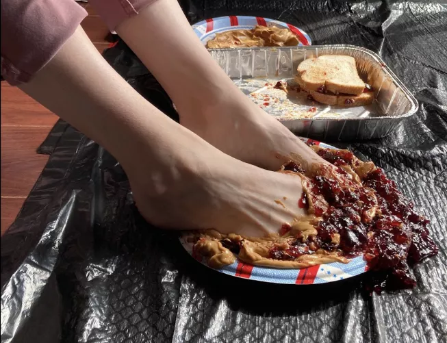 Making some PB&J on lunch break