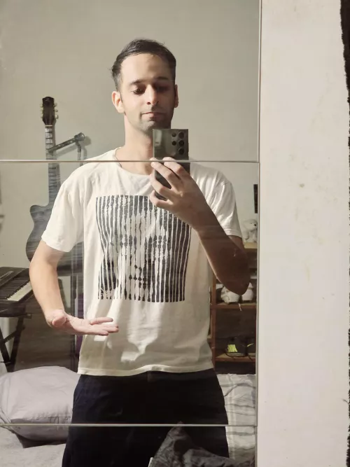 Wearing my sisters John Lennon t-shirt teehee