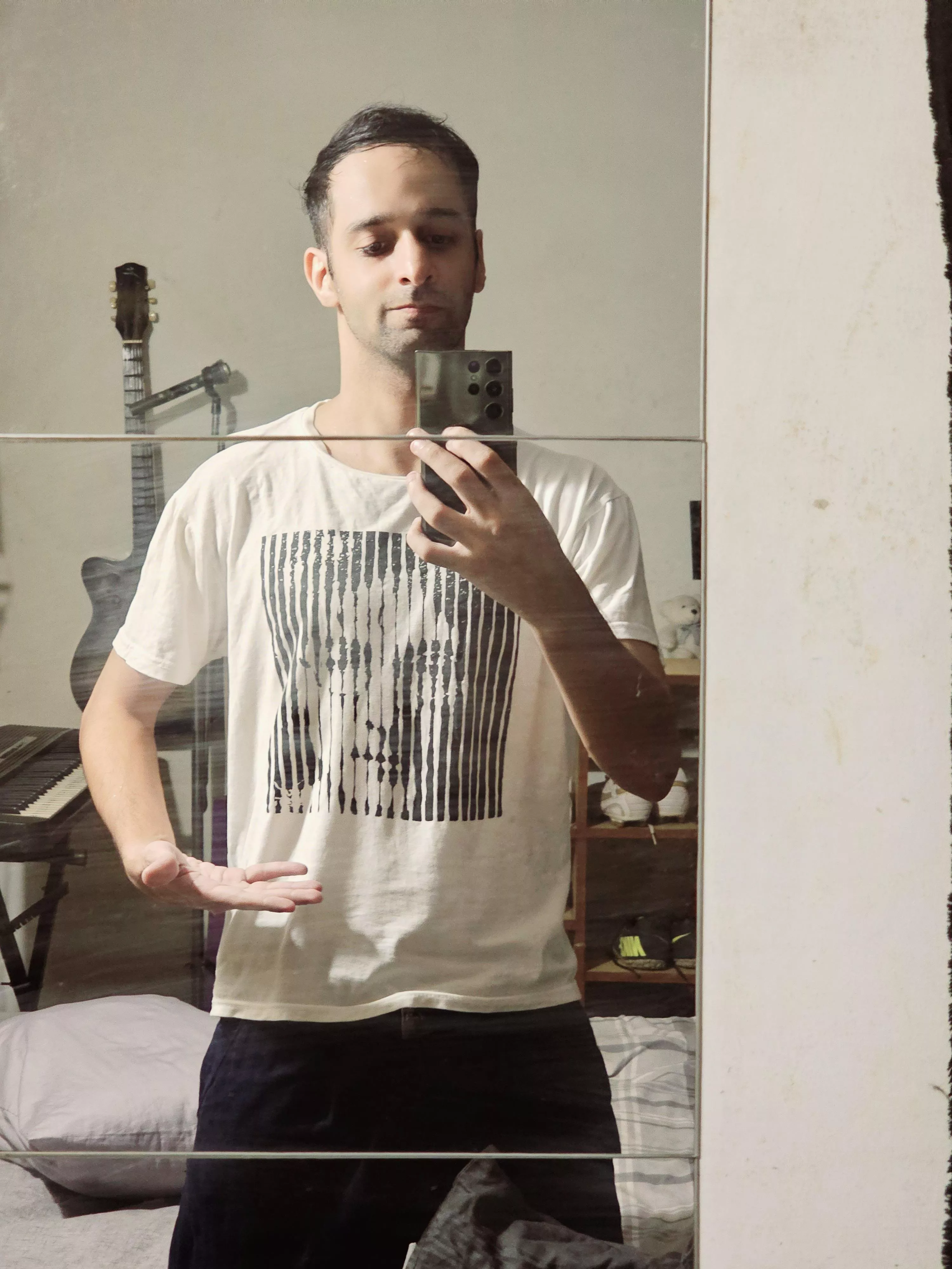 Wearing my sisters John Lennon t-shirt teehee