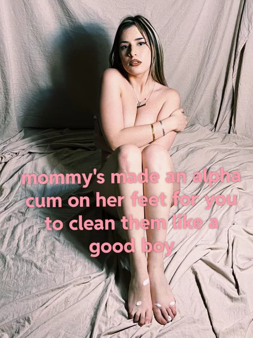 will you clean them with your tongue and don't leave any drop?