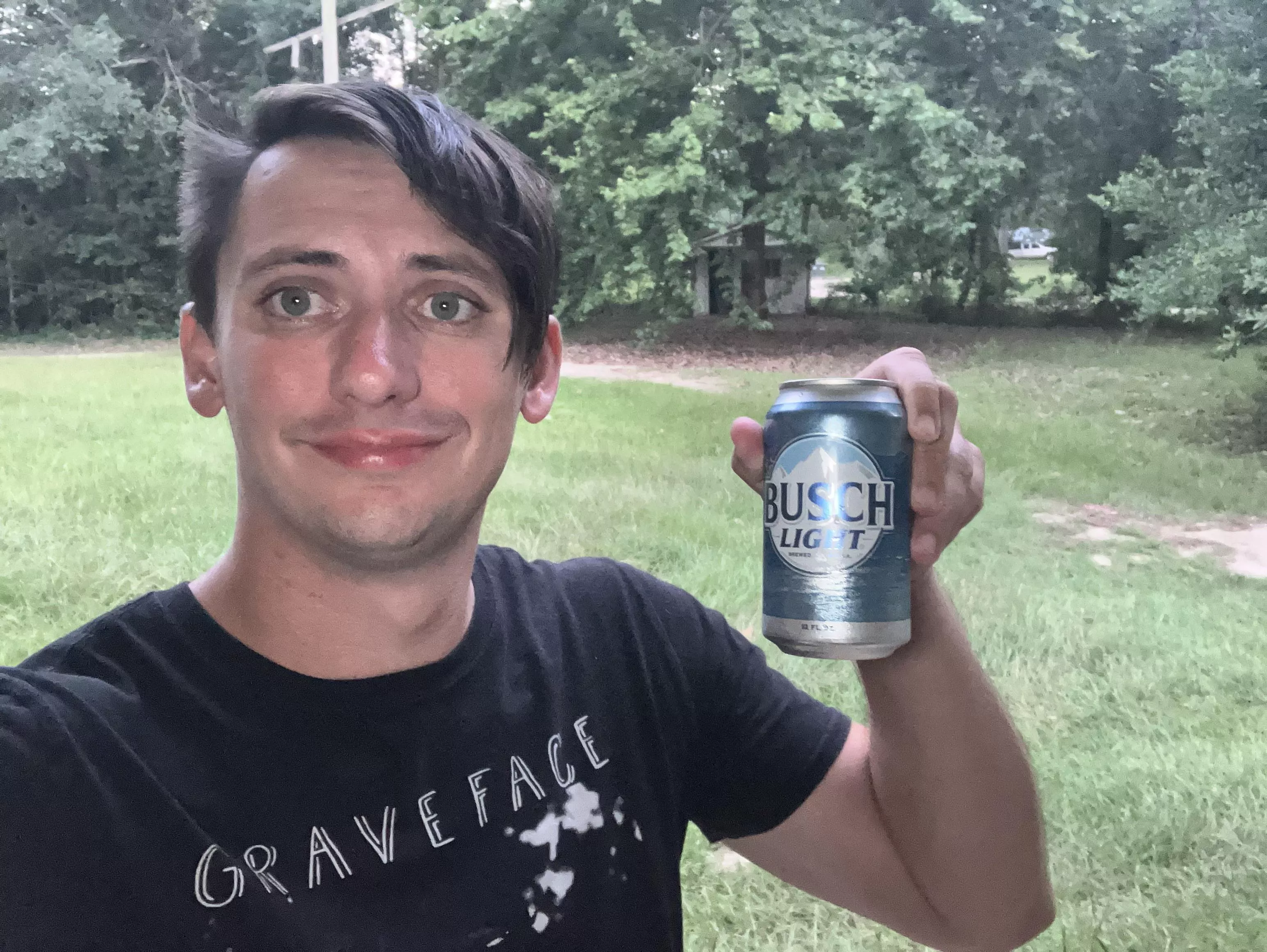 [30] I hope I make drinking Busch Light look good. DMs welcome