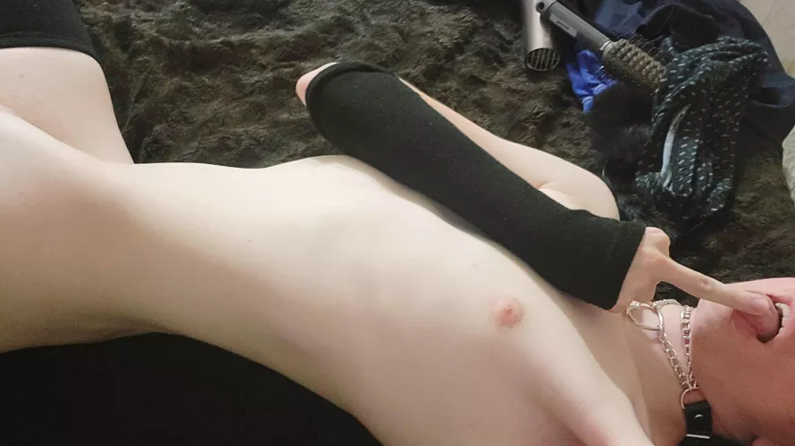 A wild bratty femboy appeared in your bed. What will you do?