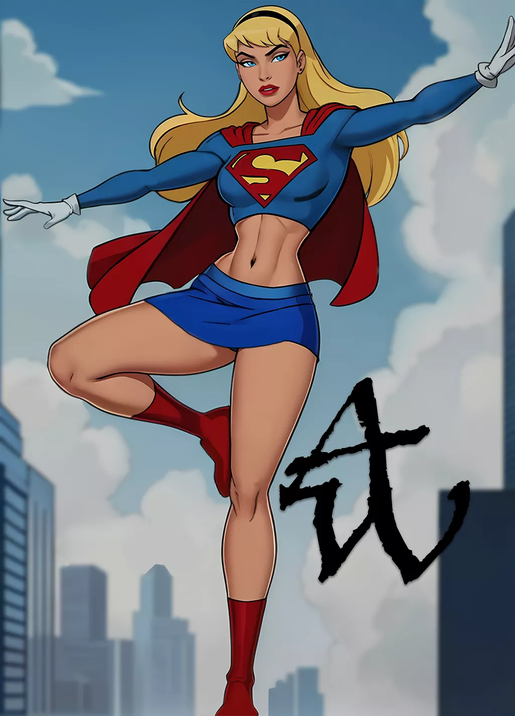 [Artwork] by (Abel_Waters) Supergirl to save the day