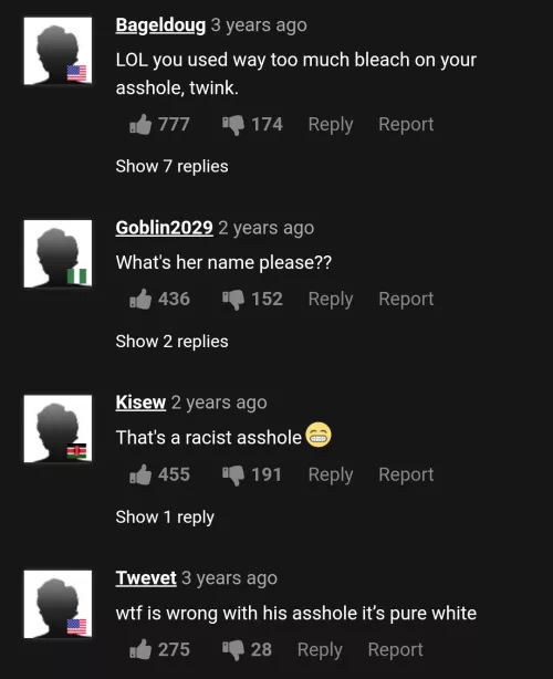 Asshole so white it's racist 😂